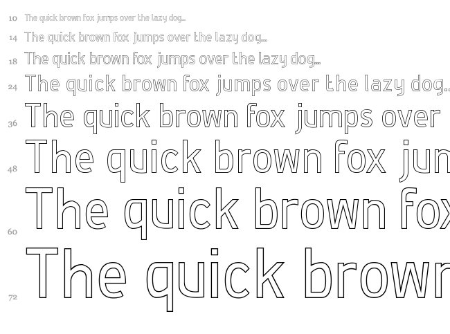 De Luxe font waterfall